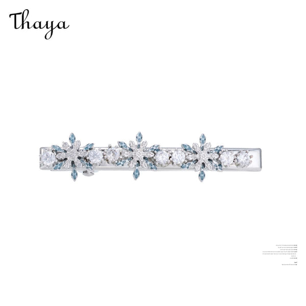 Thaya Sparkling Snowflake Hairpins