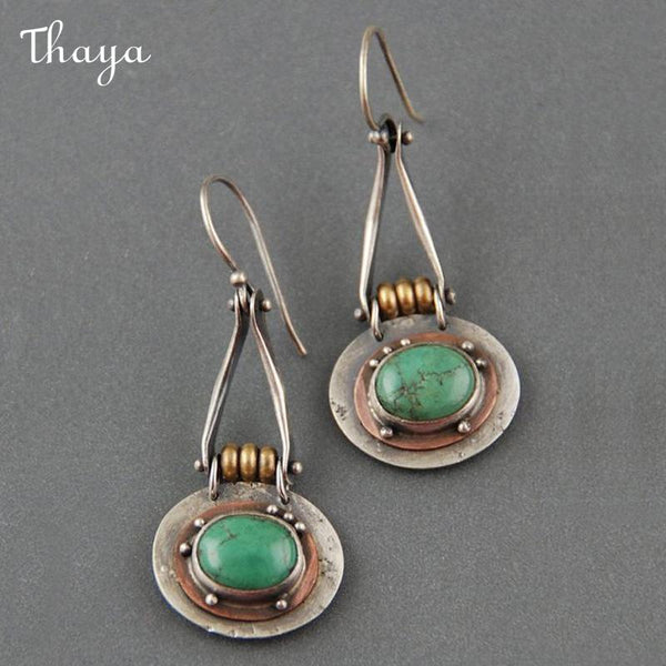 Thaya Simple Fashion Turquoise Dangle Earrings