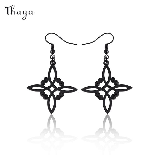 Thaya Simple Hollow Flower Earrings