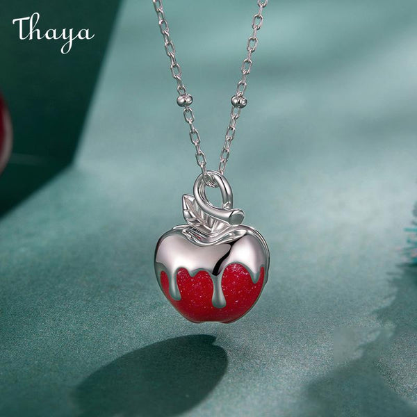 Thaya S925 Silver Christmas Apple Necklace