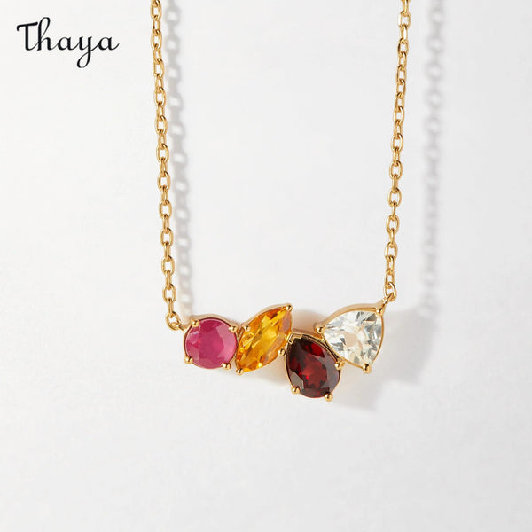 Thaya Gemstone Pendant Necklace