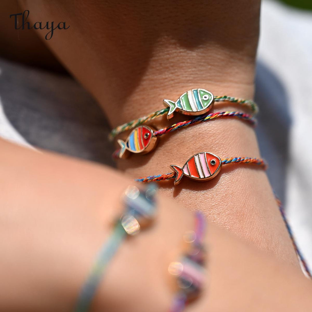 Talisman Rope Thaya Fish Charm Rope Bracelet