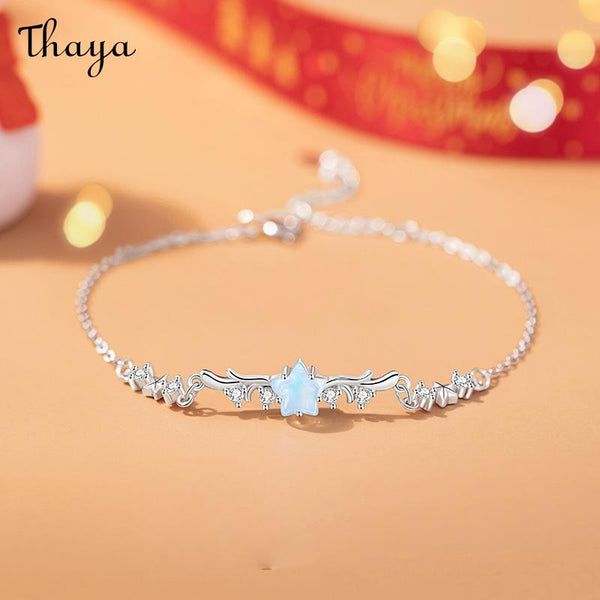 Thaya S925 Silver Christmas Star Metro Bracelet