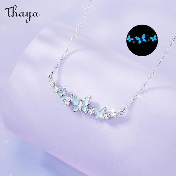 Thaya S925 Silver Butterfly Necklace