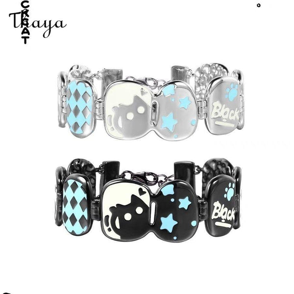 Thaya Cute Black Cartoon Charm Bracelet