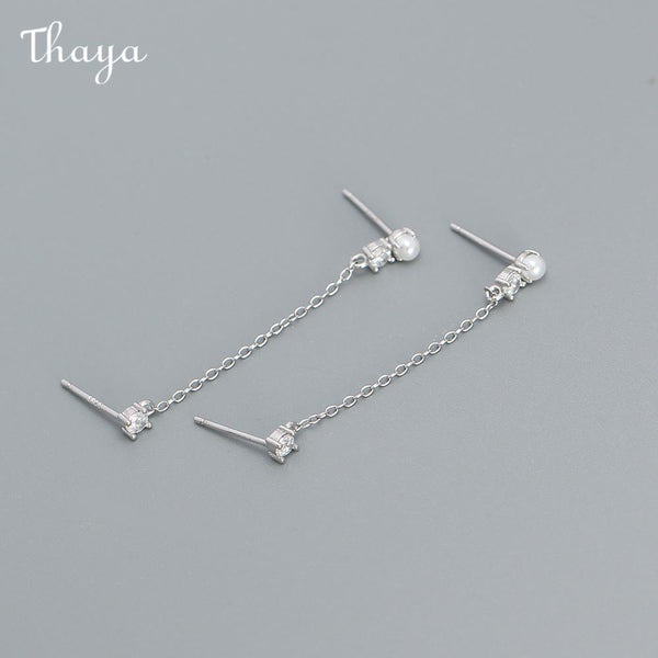 Thaya S925 Silver Chain Earrings