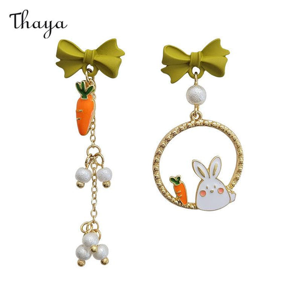 Thaya Bunny & Carrot Earrings