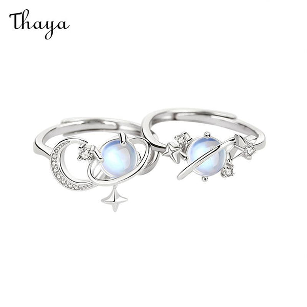 Thaya 925 Silver The Stars Hold The Moon Girlfriends Ring