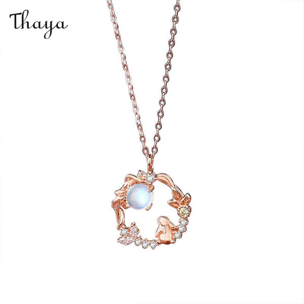 Thaya  925 Silver Cute Rabbit Necklace