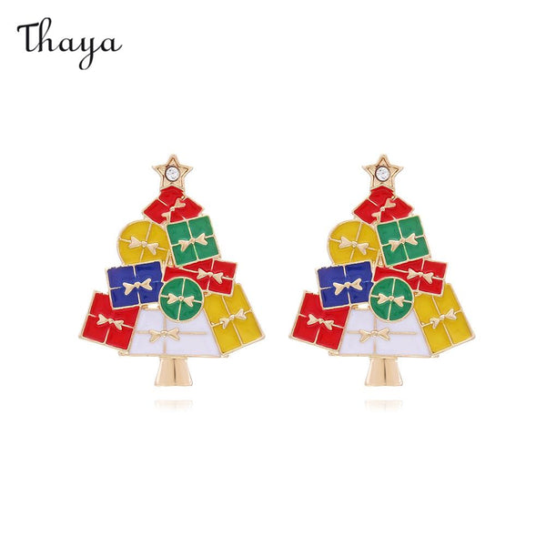 Thaya Vintage Christmas Gift Box  Earrings