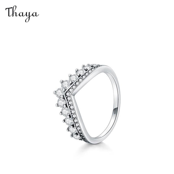 Thaya 925 Silver Classic Crown Ring
