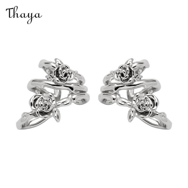 Thaya Thorn Rose Earrings