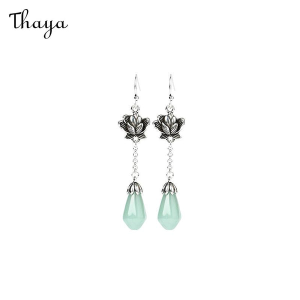 Boucles d'oreilles Thaya Graine de Lotus Magnolia