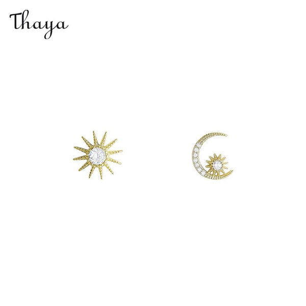 Thaya Sun Moon Star Earrings