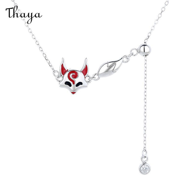 Thaya 925 Silver Fox Pull Necklace