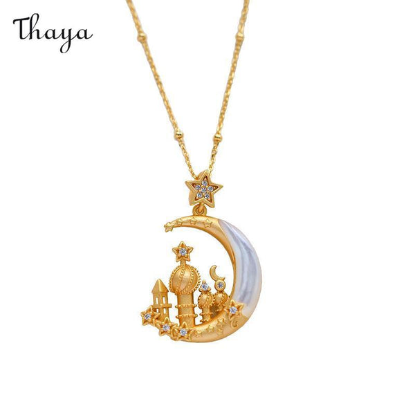 Thaya Starry Night Castle Necklace