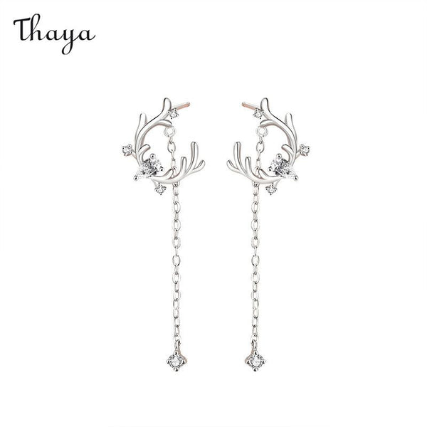 Thaya 925 Silver Deer Antler  Set