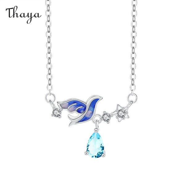 Thaya 925 Silver Magpie Starry Necklace