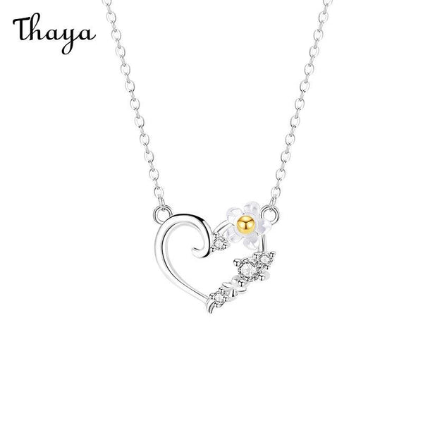 Thaya 925 Silver Lucky Blossom Necklace