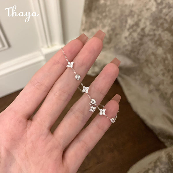 Thaya 925 Silver Sparkling Charm Bracelet