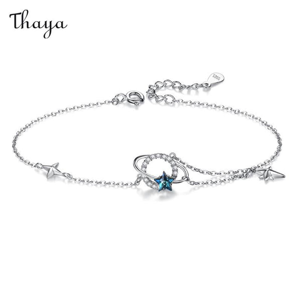 Thaya Star Moon Time Chain Bracelet Anklet