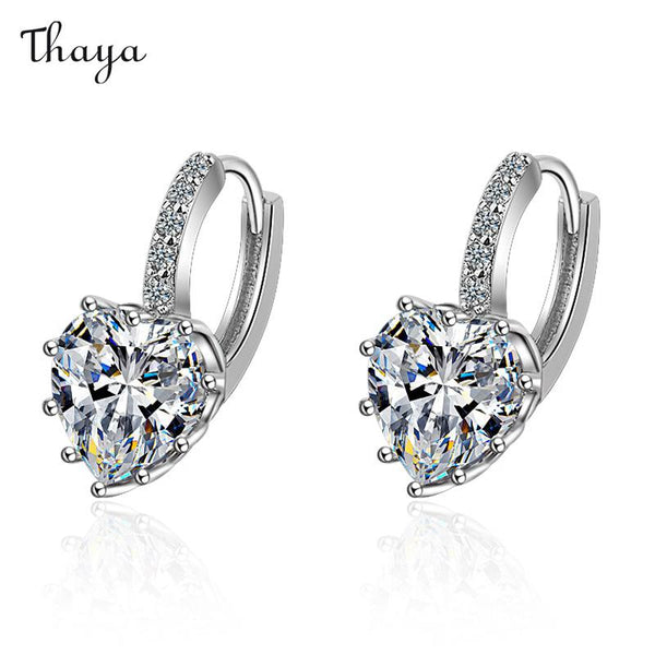 Thaya Simple Colorful Heart Earrings