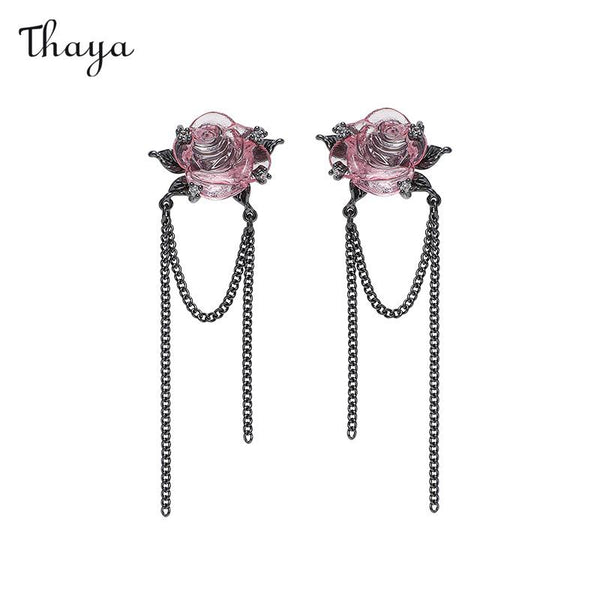 Thaya Eisige Rose Ohrringe