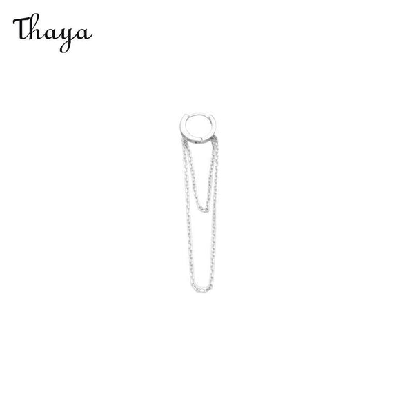 Thaya Diamond Chain Tassel Earrings