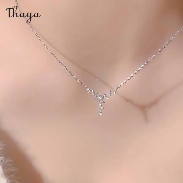 Thaya 925 Silver Elegant Star Necklace