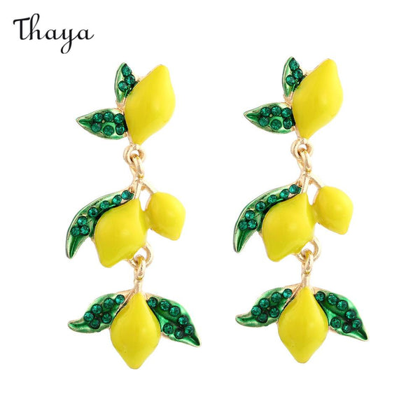 Boucles d'oreilles citron frais Thaya