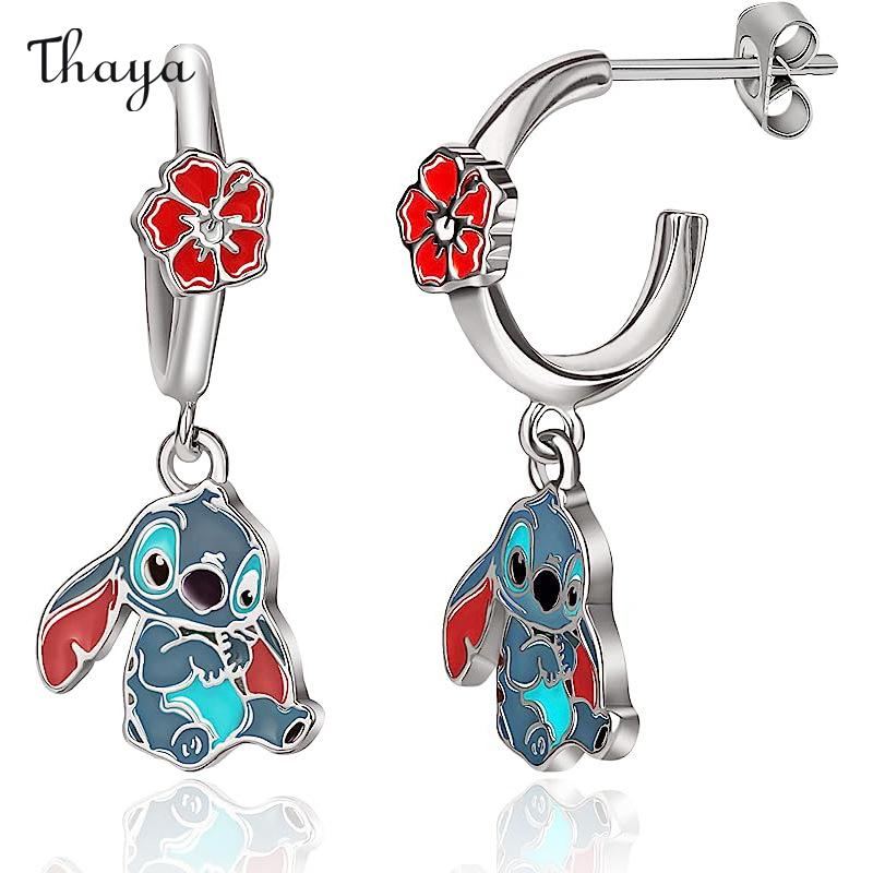 Thaya Kleine Blumenstich-Ohrringe
