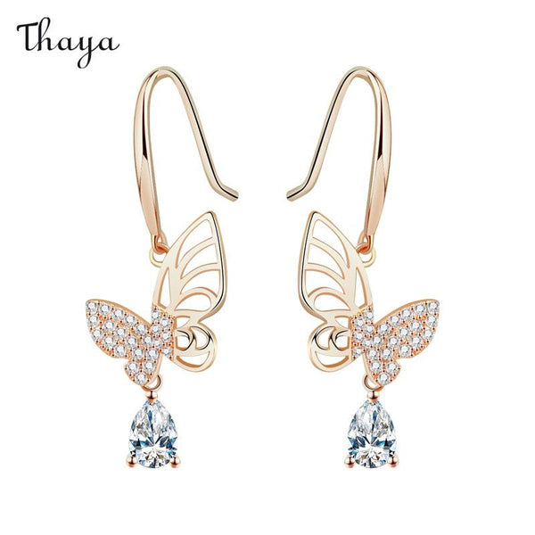 Thaya 925 Silver Butterfly Earrings
