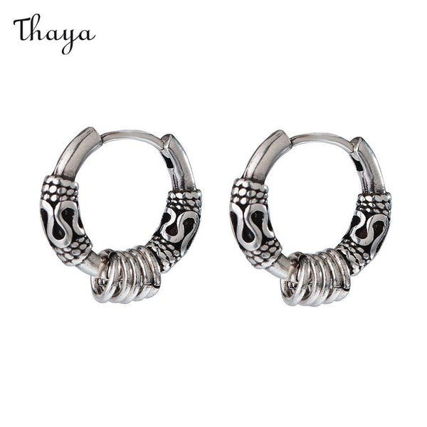 Thaya Retro Five Rings Vintage Earrings