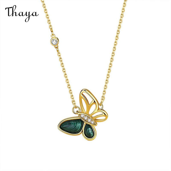 Thaya 925 Silver Butterfly Dance Necklace