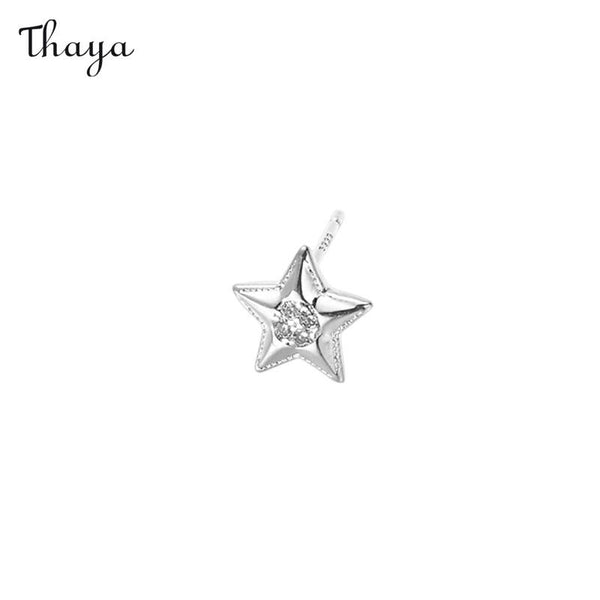 Thaya DIY Match Hollow Line Star Earrings