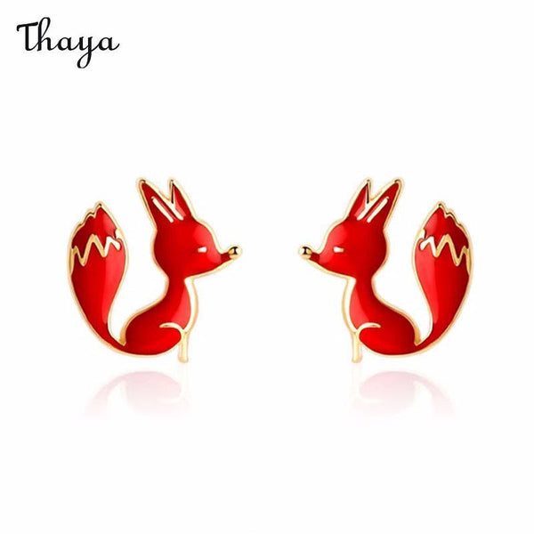 Thaya Red Fox Earrings