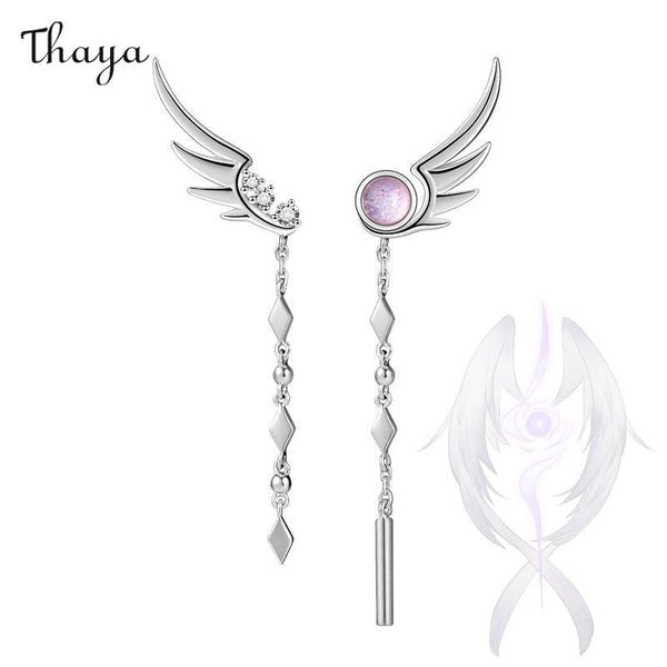 Thaya Dangle Feather Ohrringe