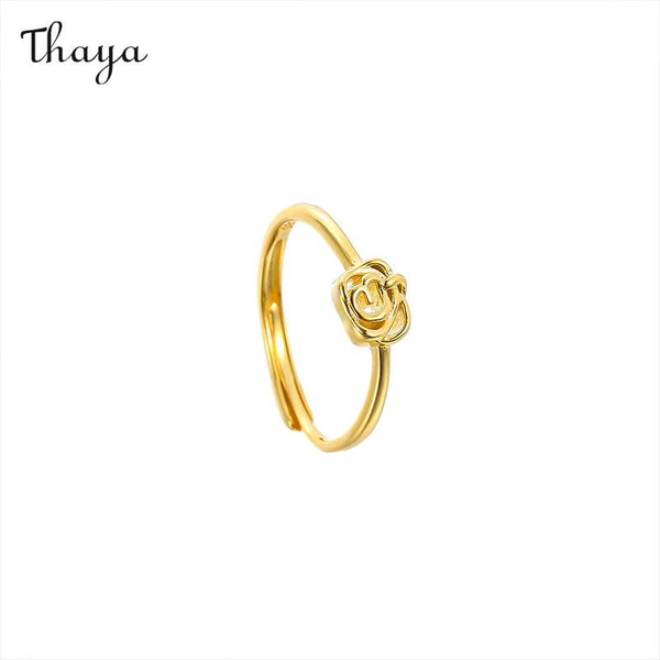 Bague Rose Simple en Argent 925 Thaya