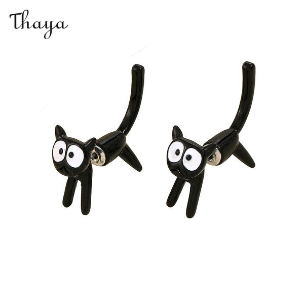 Thaya Sweet And Cute Kitty Earrings