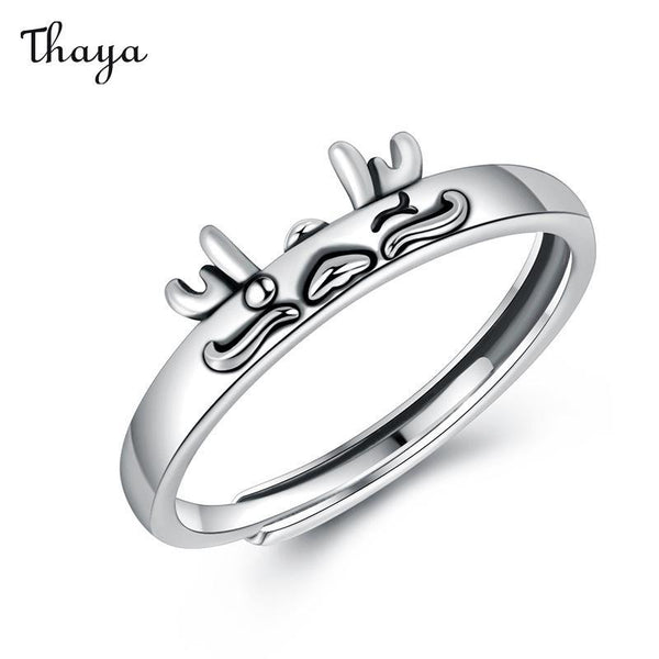 Thaya 925 Silver Cute Little Dragon Ring