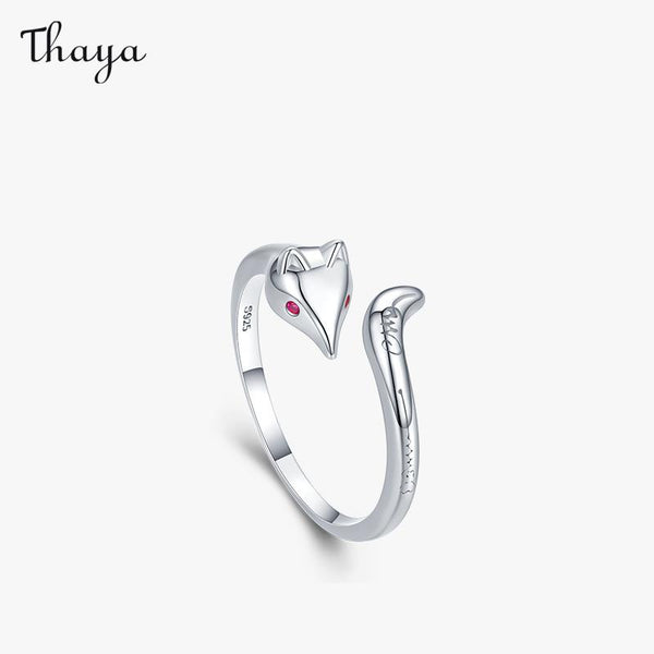 Thaya 925 Silber Trendy Fuchs Offener Ring