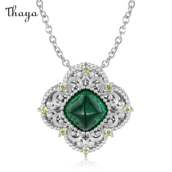 Thaya 925 Silver  Vintage Hollow Necklace