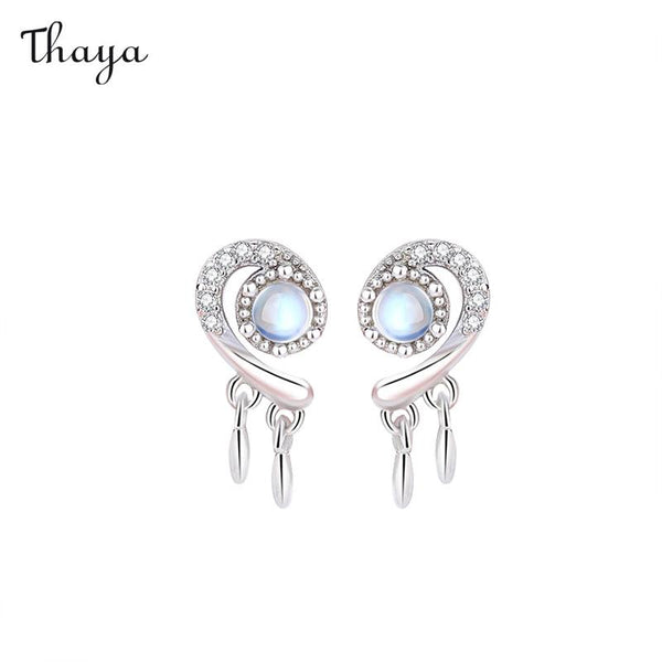 Thaya 925 Silber Schneeflocken-Ring-Ohrringe
