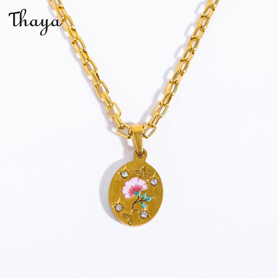 Halskette mit Anhänger „Thaya Flower Love“