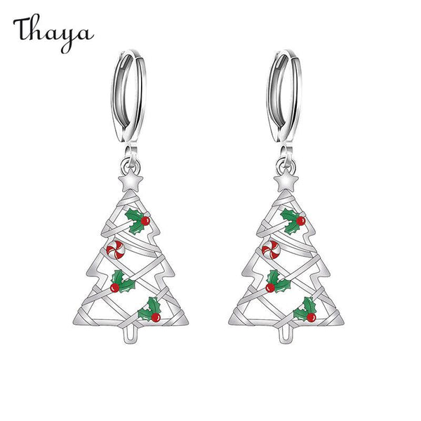 Thaya Weihnachtsbaum Ohrringe