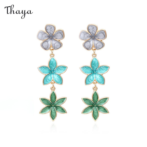 Thaya Colorful Floral Earrings