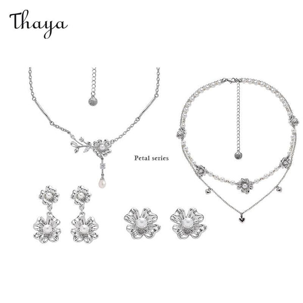 Ensemble de fleurs de perles naturelles Thaya